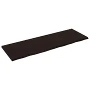 vidaXL Wall Shelf Dark Brown 180x60x(2-4) cm Treated Solid Wood Oak