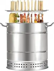 WillBBQ New Generation Smokeless Hanging Charcoal BBQ Grill