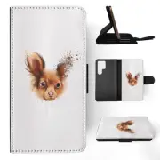 FLIP CASE FOR SAMSUNG GALAXY|WATERCOLOUR DOG PAPILLION ART