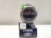 Casio Men's Negative Display Resin Watch, 10 Year Battery, 5 Alarms, WR 100M NEW