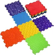 Maitys 7 Pcs Sensory Mat Massage Game Mats Foot Massage Mat for Kids Autistic Children Orthopedic Massage Puzzle Floor Mats Sensory Room Items Indoor