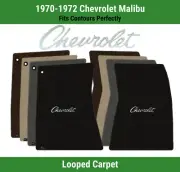 Lloyd Classic Loop Front Carpet Mats for '70-72 Chevy Malibu w/Red Chevy Letters