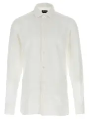 [Zegna] Zegna-Oasi Linen Shirt Camicie Bianco-Uomo XXL