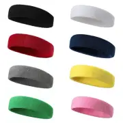 Men Women Sweat Sports Headband Sweat-absorbent Towel Belt Fitness Yoga Headband