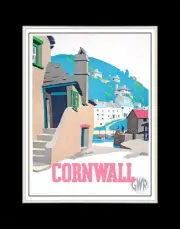 1936 Cornwall GWR - Matted for 11x14 Frame