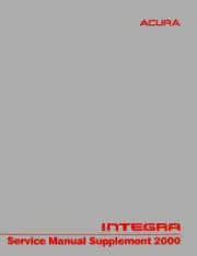 2000 Acura Integra Supplement Shop Service Repair Manual Book Engine Drivetrain