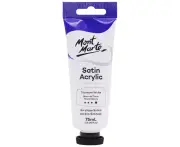 Mont Marte Satin Acrylic Paint 75ml Tube - Titanium White