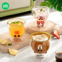 在飛比找樂天市場購物網優惠-⭐ LINE FRIENDS 玻璃 水杯 咖啡杯 牛奶杯 卡