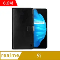 在飛比找PChome24h購物優惠-IN7 瘋馬紋 realme 9i (6.6吋) 錢包式 磁