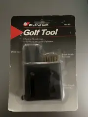 Jef World Of Golf Golf Tool (3 In 1, Brass Brush, Nylon Brush, Divot Tool)