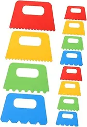 12pcs Sand Painting Brush Small Paint Scraper Paint Brush Craft Scraper Tool Scrapers for Crafts Craft Paint Brush Paint Scrapers Kit Painting Smoother Tool Plastic