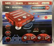 Hyperkin Retron 3 Launch Edition Red Console - Brand New! NES - SNES - Genesis