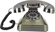 Vintage Antique Bronze Landline Telephone High Definition Call for Home Office ABS Material