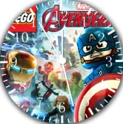 Lego Marvel Avengers Frameless Borderless Wall Clock Nice For Gifts E323