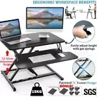Sit Stand Riser Desk Converter Laptop Riser Adjustable Standing Computer Table