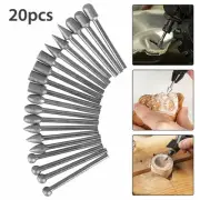 Silver Burr Drill Bits Engraving Cutting Polishing Metal Ceramics Tile