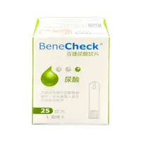 在飛比找蝦皮購物優惠-BeneCheck 百捷益尿酸試紙 25片/盒◆德瑞健康家◆