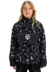 [Quiksilver] Mercury Half Zip Pullover Sweatshirt in Black
