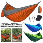 Portable Camping Hammock Outdoor Tree Hanging Bed with Straps for teGfB