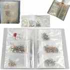 Organizer Reclosable Transparent Jewelry Storage Book Zip-lock Bag Plastic