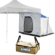 Adventure Kings Gazebo Hub Outdoor Camping Tent + Clear Top Canvas Bag Storage