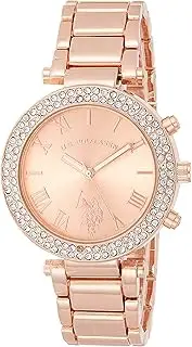 [Accutime] U.S. Polo Assn. Women's Quartz Rose Gold-Toned Dress Watch (Model: USC40170), ROSE GOLD, Quartz Movement