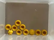 LEGO Parts - Pearl Gold Plate Round 1 x 1 - No 4073 - QTY 10