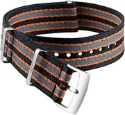 [TOPBD] 20mm High Density Nylon NATO Strap WatchBand For Omega Seamaster 007 Moonswatch Commander Speedmaster 300 AT150 AQUA TERRA BeltSoft Canvas Fabric Strap Compatible 19/21 MM