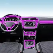 JCAKES Car Navigation Screen Protector LCD Display Film Cover Interior TPU Transparent Film PPF Accessories，for Volkswagen Tiguan 2019-2021