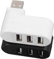 SUPVOX 2pcs 3 USB Hub Adapter USB Extension USB Cable Type c Devices Speaker Wall Mount Plastic USB 2.0 Hub Ethernet Cable Plastic Cable Adapter High Splitter to Rotate White