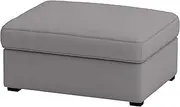 The Heavy and Durable Cotton Kivik Footstool Cover Replacement is Custom Made Compatible with IKEA Kivik Ottoman Slipcover. (Light Gray)