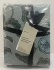 West Elm Batik Floral Duvet Cover, Full/Queen, Artic Blue