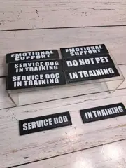 service dog emotional support Hook And Loop patches 3.5" L × 1" W