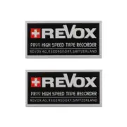 Revox BR99 Direct Drive Turntable Badge Emblem 50mm(1.97")X24mm(0.95") silver