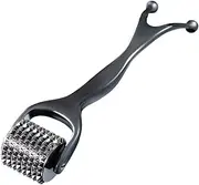 Alphax Roller Acupuncture Scalp Massage Head Spa Heat Transfer Scalp Roller Black