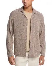 Krost Knit Long Sleeve Button Front Camp Shirt