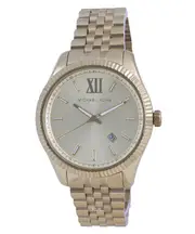 Michael Kors Lexington Gold Dial Luminous Hands/Indexes Quartz MK8857 Mens Watch