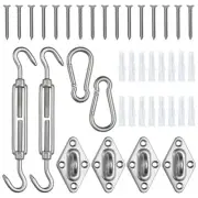 Sun Shade Sail Rectangle Hardware Kit 5" Anti-Rust Stainless Steel Accessory