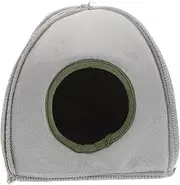 Abaodam Warm Hamster Nest Bed Hideout Small Animal Bedding for Chinchilla Guinea Pig Semi-Closed Design Cotton Nest Grey