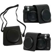 Camera Case Bag PU Leather Camera Bag with Adjustable Strap Protective Case New