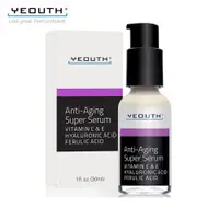 在飛比找PChome24h購物優惠-【YEOUTH】逆齡超級精華素(維他命C+E/乳木果油/阿魏