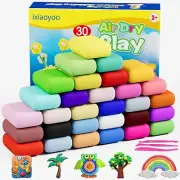 Air Dry Clay, Modelling Clay for Kids, 30 Colors DIY Molding Magic Clay for w...