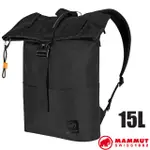 【MAMMUT 長毛象】超輕量日用電腦背包15L XERON 15/單日輕健行 差旅 日用背包_黑_00410