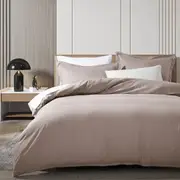 1 x Luxton Pure Plain Quilt Cover Set Linen (Single, Double, Queen, King, Super King)