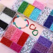 About 3500pcs Box Glass Rice Beads Letter Beads String Beads Separation Beads...