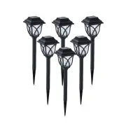 6 Pack Solar Pathway Bright Lights Outdoor Yard Lights WaterproofAUTO ON/Off Garden Lights for Landscape Driveway