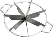 Cake Divider - Stainless Steel Cake Divider | Round Pastry Cheese Pizza Cutting Press Tool with Side Handles | Non-Stick Kitchen Gadgets for Pizza, Cheese, Desserts, Party Serving, Bakery, Use