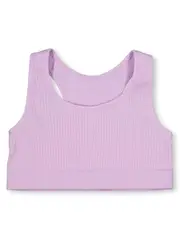 Girls Rib Seam Free Racer Back Crop