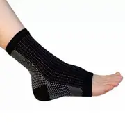 2 Pairs Black Plantar Fasciitis Compression Socks for Heel and Ankle Swelling