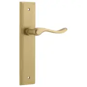 Stirling Lever Stepped Backplate Brushed Brass